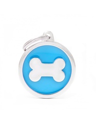 [08000610] Light Blue Big Circle Bone