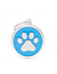 [08000620] Light Blue Big Circle Paw