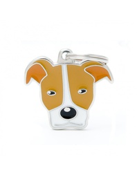 [08000260] Red and White American Pit Bull  