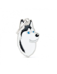 [08000272] Black and White Siberian Husky 