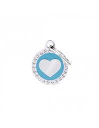 [08000170] Light Blue Glam Heart
