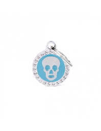 [08000174] Light Blue Glam Skull
