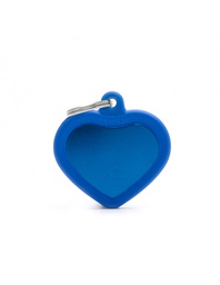 [08000032] Blue Heart Alu Blue Rubber