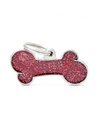 [08000488] Big Bone Glitter Red