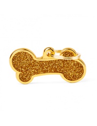 [08000576] Big Bone Glitter Gold