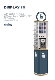 [08000010] Rotating Display 86 Hooks (Top Piece)