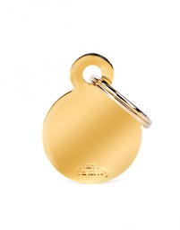 [08000775] Big Round Golden Brass