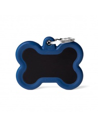 [08000934] Black Bone Alu Dark Blue Rubber