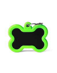 [08000936] Black Bone Alu Green Rubber