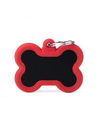 [08000944] Black Bone Alu Red Rubber