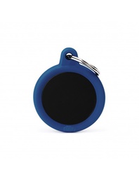 [08000950] Black Circle Alu Dark Blue Rubber