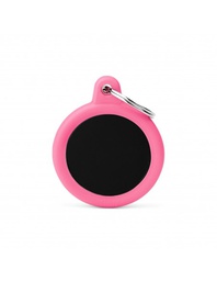 [08000958] Black Circle Alu Pink Rubber