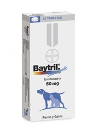 [11010040] Baytril Flavour Tabl. 50MG 3x10