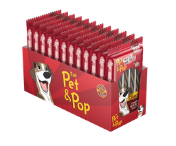 [040213050] Pet&amp;Pop Twister Beef 12x50Gs