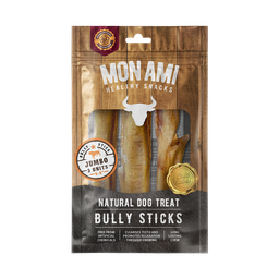 [040220001] Mon Ami Bully Stick Jumbo 6&quot; 3pcs.