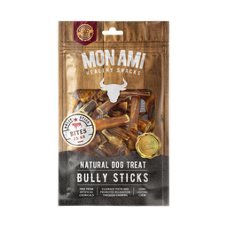 [040220007] Mon Ami Bully Stick Bites 1.5" a 3" 75Gs.